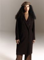 Abrigo Largo de Paño Hecho a Mano Lana