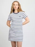 Vestido Print Líneas Luna