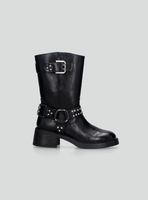 Bota con Hebilla y Tachas Mujer