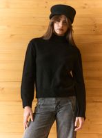 Sweater Liso de Cuello Alto