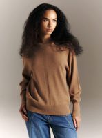 Sweater Calce Relajado Cuello Alto de Lana Merino