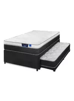 Diván Cama Negro Nexus 1.5 Plazas Box