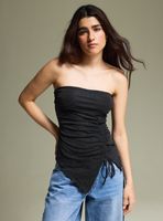 Polera Strapless con Lurex