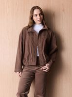 Chaqueta Cotelé Cuello Funnel