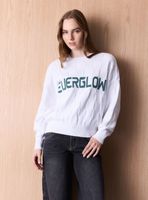 Sweater Cuello Redondo y Diseño en Delantero