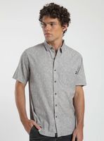 Camisa Full Print Flores Manga Corta Algodón Orgánico