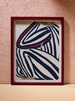 Cuadro Persona Rayas 40x52 cm