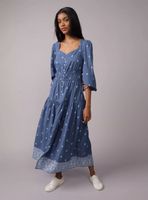 Vestido AE Maxi Estilo Camisa Manga Larga