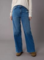 Jeans AE Super High-Waisted Wide-Leg Holgado Stretch