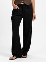 Pantalón Recto Tiro Medio Olimpia Negro