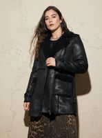 Chaqueta Estilo Gamulán Largo Costuras a la Vista