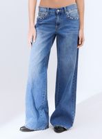 Jeans Wide Leg Tachas