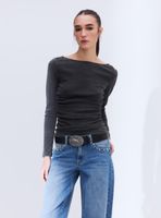 Polera Frunces Laterales