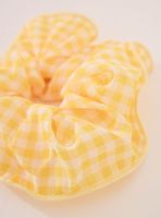 Collet Scrunchie Amarillo Vichy