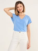 Polera Escote en V con Mangas