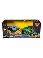 Pack 2 Vehículos Megalodón y Grave Digger con Luz