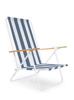 Silla de Playa Confort Azul Líneas