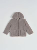 Abrigo Corderito con Estampado Interior