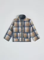 Chaqueta Corderito Modelo Cuadrillé