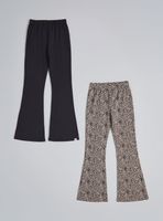 Calza Bipack Flare Sólido y Estampado