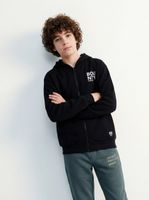 Polerón con Cierre Estampado Mandalorian Algodón