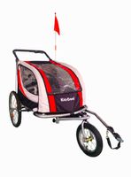 Carro Jogger Baby Trailer Duplex Rojo