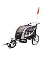 Carro Jogger Baby Trailer Duplex Negro