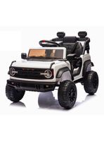 Auto Bateria Ford Bronco Raptor 12v 2 Motores Blanco