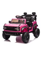 Auto Batería Ford Bronco Raptor 12v 2 Motores Rosado