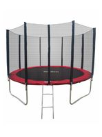 Cama Elástica Roja 12 Pies con Escalera