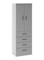 Clóset 2 Puertas 4 Cajones Blanco 183x40x62 cm