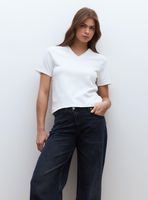 Polera Básicos Locales Algodón Pima Cuello V