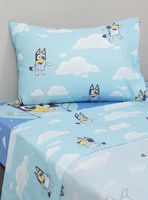 Juego de Sábanas Single 1.5 Plazas Bluey Nubes