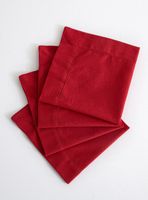 Set de 4 Servilletas Rojo