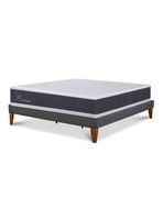 Cama Europea Box New Ortopedic 2 Plazas Base Normal