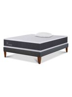 Cama Europea Curve New Ortopedic 1.5 Plazas + Almohada
