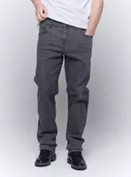 Jeans Cinco Bolsillos Slim Gris Medio