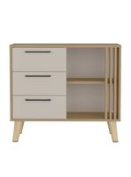 Cómoda Vance Eco Fresno Europeo Capri 3 Cajones