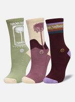 Calcetín Pack Medio Las Tres Puntas Multicolor