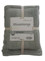 Set de 4 Toallas Sage Algodón