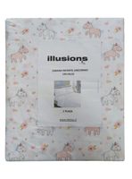 Sábana 1 Plaza 144 Hilos Unicornio