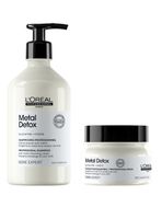 Set Profesional Anti-Quiebre Shampoo 500ml + Máscara 250ml Metal Detox