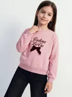 Polerón Crew con Cinta Decorativa Frontal