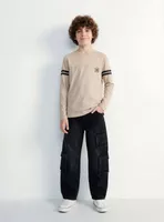 Jeans Cargo Lavado Niño