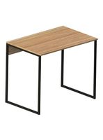 Escritorio Plus Patas Metálicas Café 120 cm