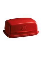 Mantequillera Rojo Cerámica 11.5x17 cm