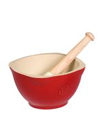 Mortero con Mazo Rojo Cerámica 15x15 cm