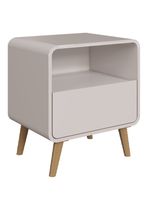 Velador Retro Cajón Roble Claro