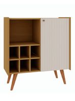 Buffet Bar Vertice MDF Caramelo/Beige 86.4x80x36 cm