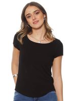Polera Textura Manga Corta Escote Redondo